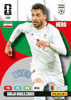 Shoja Khalilzadeh Iran Panini FIFA World Cup 2026 Adrenalyn XL #230